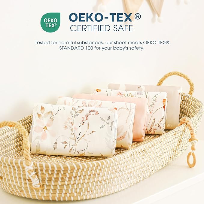GRSSDER Baby Swaddle Blankets 2 Pack, Super Soft Jersey Knit Baby Quilt Blankets for Baby Girls, Double Layer Receiving Blankets 34 x 44 Inches Extra Large for Swaddling, Pink Flowers Season