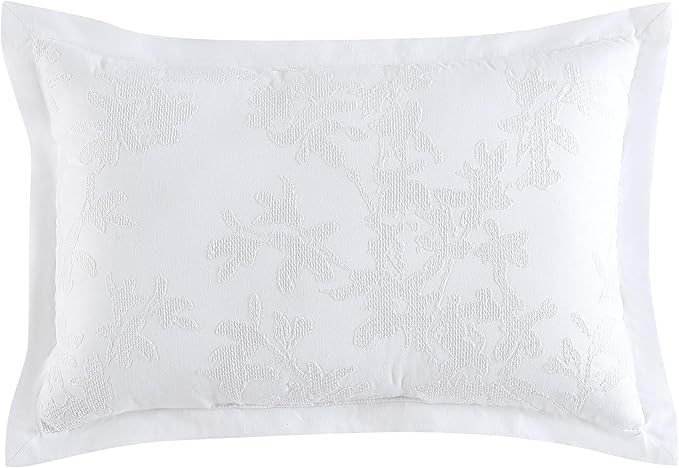 Laura Ashley Home - King Comforter Set, Cotton Reversible Bedding, Includes Matching Shams with Bonus Euro Shams & Throw Pillows (Lindy Green, King)