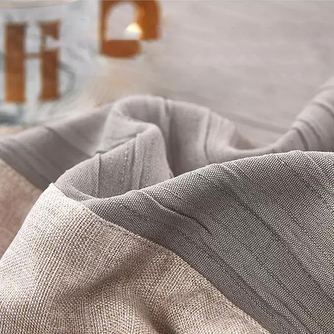 Grey Bed Runner 102 x 20 Inch Striped Seersucker Textured Bed Scarf for King Size Bed Elegant Grey Patchwork Quilted Runner Decorative for Hotel Bedroom (180cm & 200cm Bed, 1 Piece)