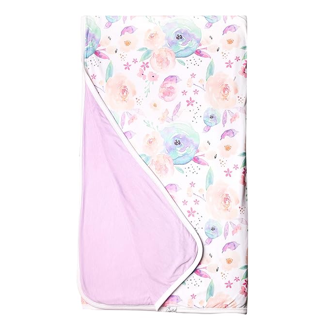 Copper Pearl Jumbo 3-Layer Baby Blanket: Soft Quilts for Boys & Girls | Breathable, Cozy Toddler Blanket | Newborn Quilt | 46x46 Premium Polyester/Rayon | Bloom