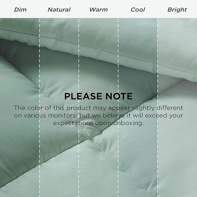Bedsure Comforter Duvet Insert - Quilted Comforters Cal King Size, All Season Duvet, GentleSoft Down Alternative Bedding, with 8 Tabs, Gifts for Women/Men, Sage Green, California King 96 X 102 Inches