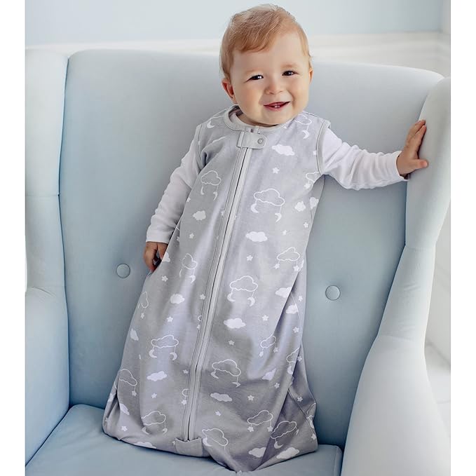 Mama Cheetah Baby Sleep Sack 0.5 TOG, Organic Cotton Baby Wearable Blanket with Two-Way Zipper, Swaddle Transition Baby Sleeping Bag for Newborn Infant Toddler Boy Girl, 18-24 Months