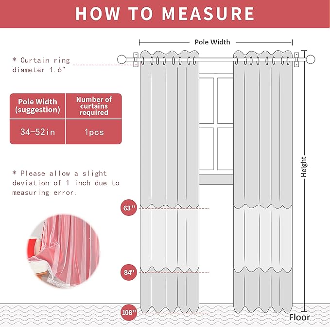 XiDi Blackout Curtains for Bedroom Windows - Unicorn Pattern for Girls & Kids Room, Living Room - 63"L x 52"W, 2 Panel, Red