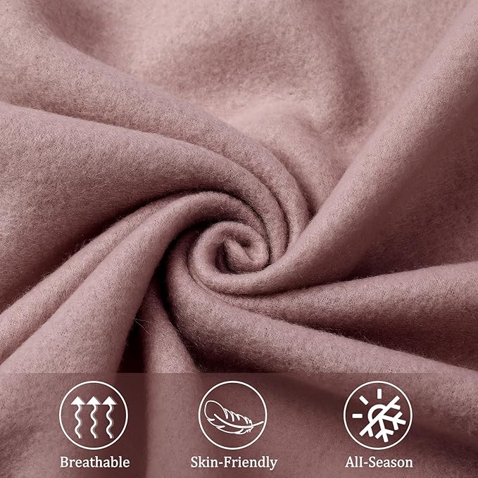 Kinlop Fleece Blanket Bulk 60 x 50 Inch Soft Lightweight Fleece Cozy Blanket Warm Throw Plush Pet Throw for Bed Couch Sofa Home Office Wedding Gifts Travel Camping(Pink Rose,40 Packs)