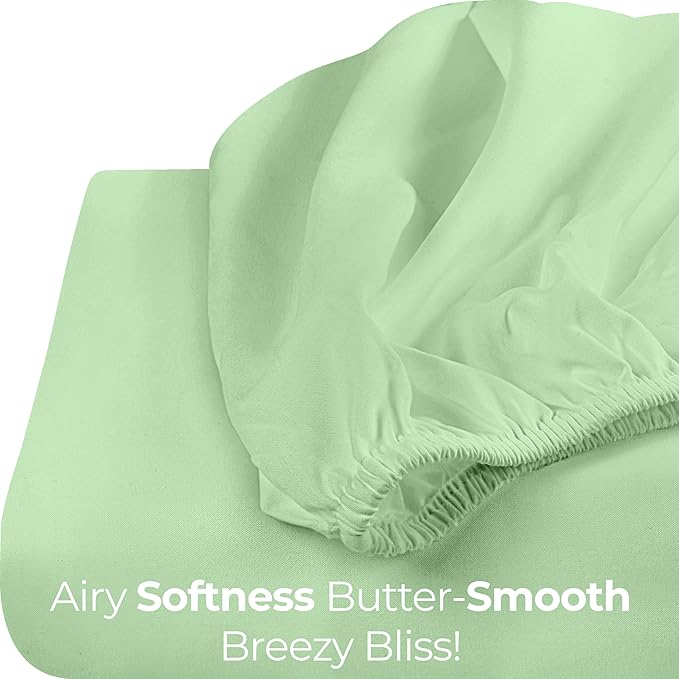 Utopia Bedding King Fitted Sheet - Bottom Sheet - Deep Pocket - Soft Microfiber - Shrinkage and Fade Resistant - Easy Care -1 Fitted Sheet Only (Sage Green)