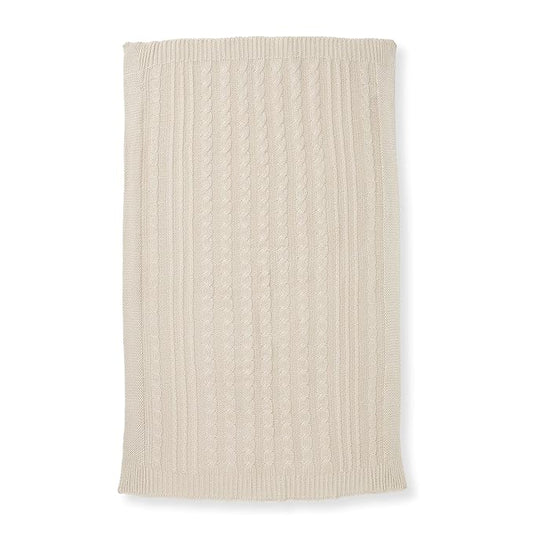 Burt's Bees Baby Infant Blanket, Cable Knit, Made with 100% Soft Breathable Organic Cotton, Nursing Blankets, Machine Wash Baby Newborn Essentials, Size 30 x 40 Inch
