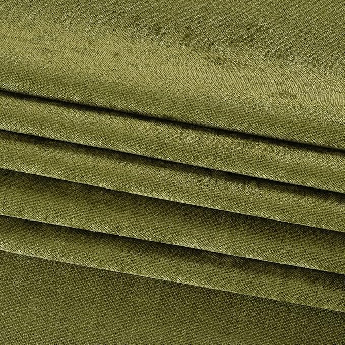 AMBERIS Bed Runner Green, Chenille Soft No Fading Modern Bed Scarf (Pillowcases Sold Separately)