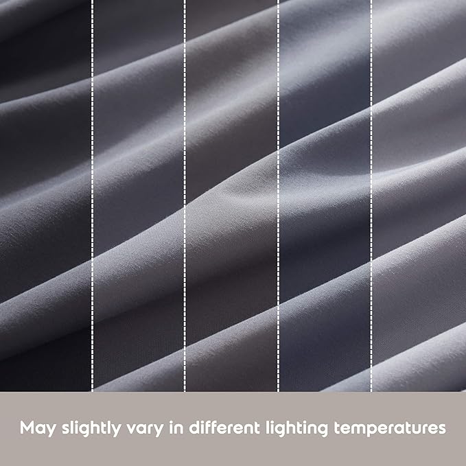 Nestl Full Sheet Set - Luxury 1800 Ultra-Soft Microfiber Full Bed Sheets - Double Brushed - Deep Pockets - Easy Fit - 4 Piece Set - Bedding Sheets & Pillowcases (Full, Dark Grey)