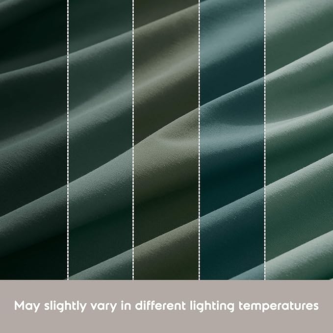 Nestl King Sheet Set - Luxury 1800 Ultra-Soft Microfiber King Bed Sheets - Double Brushed - Deep Pockets - Easy Fit - 4 Piece Set - Bedding Sheets & Pillowcases (King, Forest Green)