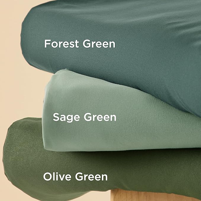Bedsure Duvet Cover Full Size - Soft Double Brushed Bedding Set for Kids & Adults, Zipper Closure, 3 Pieces, Includes 1 Duvet Cover (80"x90") & 2 Pillow Shams, NO Comforter, Sage Green
