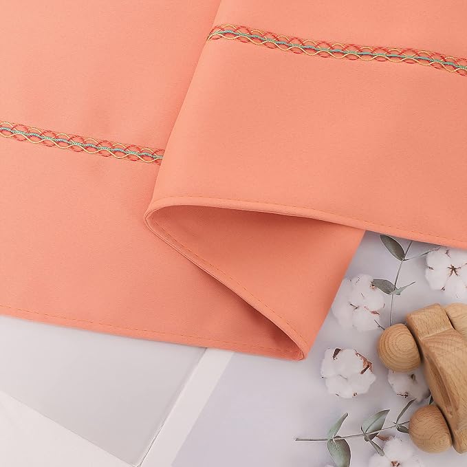 Coral Bed Runner, Scarves for Hotel & Wedding Room Decor, King Size, 260 x 50 cm