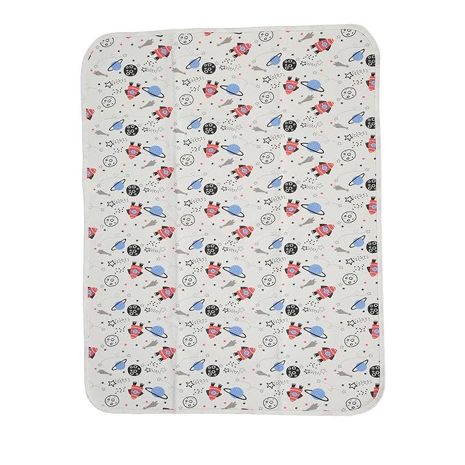 Respicefinem Baby Waterproofs Bed Pad Washable Mattress Pad Mat Baby Wateproofs Bed Mat Protector for Kids Toddler Reusable Underpads Bed Wetting Incontinence Cover (Space)