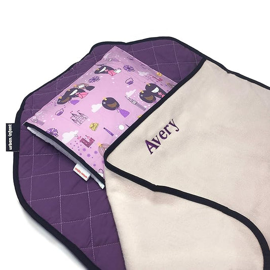 Personalized Tot Cot Kids Nap Mat - Toddler Preschool Daycare Bedding Cover with Blanket and Pillow - Ages 2 Yrs to 5 Yrs