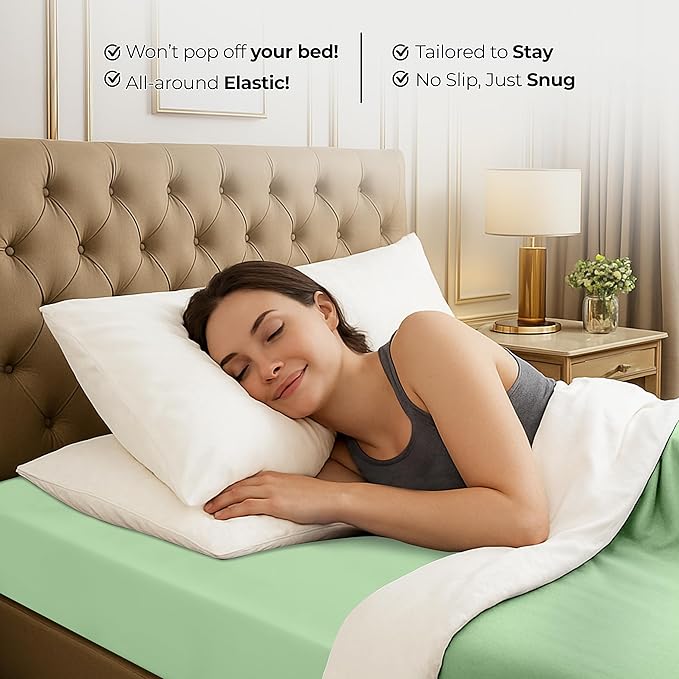 Utopia Bedding Full Fitted Sheet - Bottom Sheet - Deep Pocket - Soft Microfiber -Shrinkage and Fade Resistant-Easy Care -1 Fitted Sheet Only (Sage)