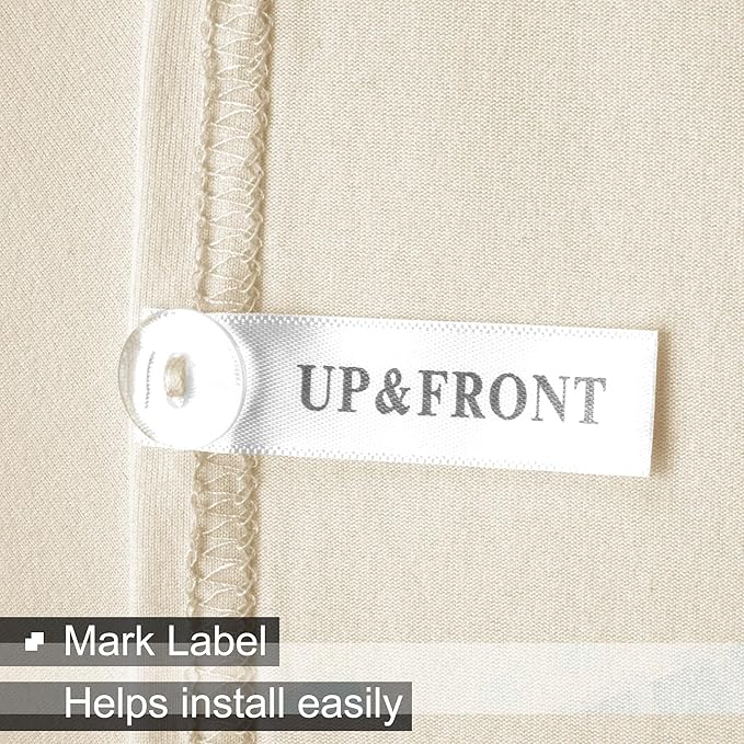 Box Spring Cover Queen Size - Jersey Knit & Stretchy Wrap Around 4 Sides Bed Skirt for Hotel & Home - Queen/Queen XL, Beige