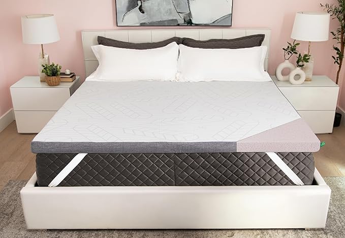 Sleepyhead King 3 Inch Premium Super Mattress Topper – Gel & Copper Infused Memory Foam Bed Topper – Cooling, Soft Support + Comfort, Foam Made in USA, CertiPUR-US Certified (King 3")