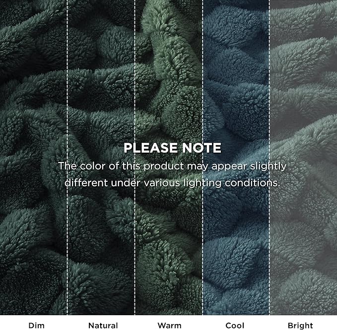 Bedsure GentleSoft Dark Green Throw Blanket for Couch - Super Soft Cozy Blankets Gifts for Women Men Girls, Cute Small Fleece Throws for Bedroom Home Decor, 50x70 Inches