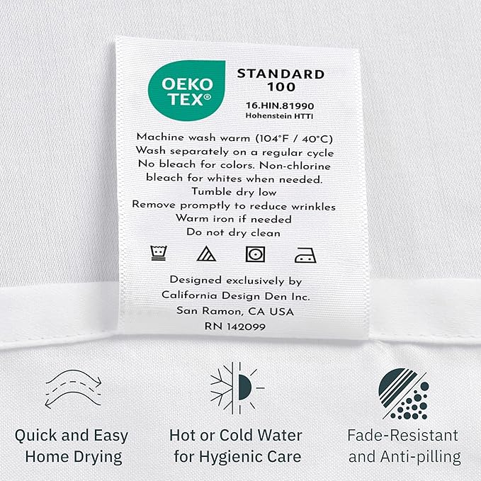 Duvet Cover Cotton Only - Premium 400 Thread Count, Natural 100% Cotton Twin Bed Duvet Cover, Soft Sateen Weave, Button Closure and Corner Ties - Sky Blue