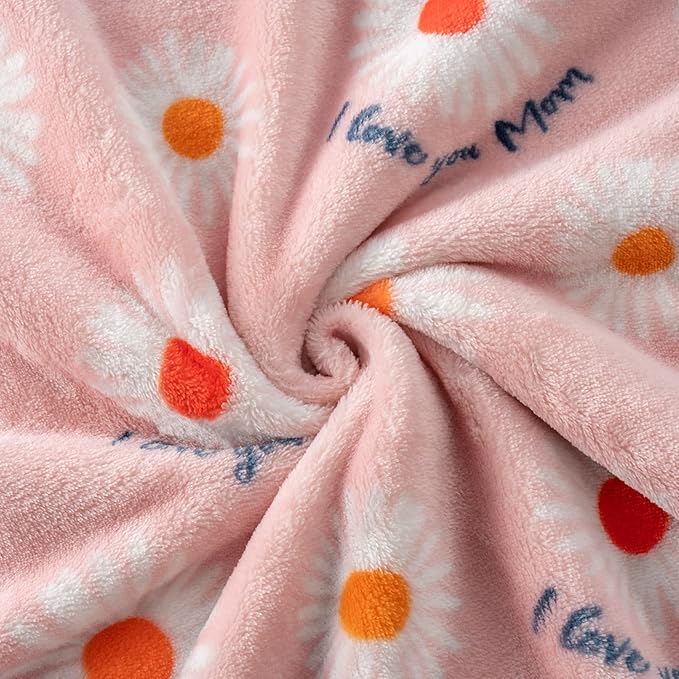 Berkshire Blanket Velvetloft® Plush Throw Blanket –Ultra Soft & Cozy Gift for Mom, Mother’s Day Present, Warm Lightweight Fleece Throw for Bed, Couch & Travel, 50 in × 60 in