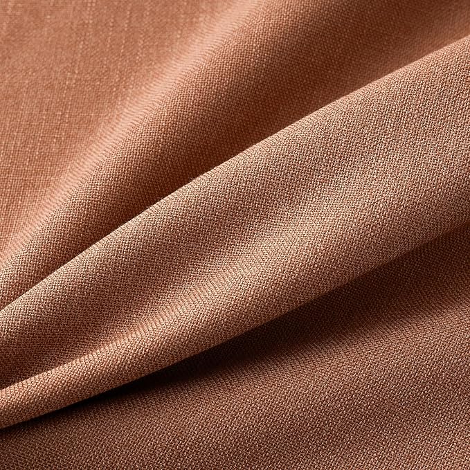 MIULEE Pack of 2 Decorative Linen Burlap Pillow Covers Farmhouse Boho Accent Pillowcases for Sofa Car Couch Bedroom Living Room Decor 18x18 Inch Rust