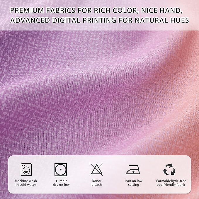 XiDi Curtains for Girls Bedroom Decor Kids Blackout Curtains for Nursery Room Darkening Rainbow Princess Unicorn Wall Decals Little Girl Pink Yellow Purple Grommet Top 34x45 Inches Long 2 Panels Set