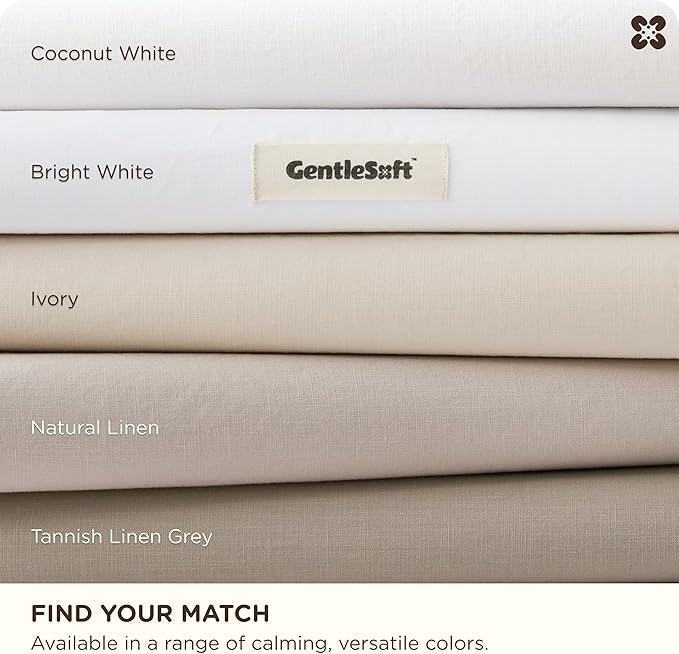 Bedsure Cotton Duvet Cover King - Luxury Slub Weave 100% Cotton Duvet Cover with a Linen Like Textured, Easy Change Durable Bedding, Natural Linen, 104" x 90"