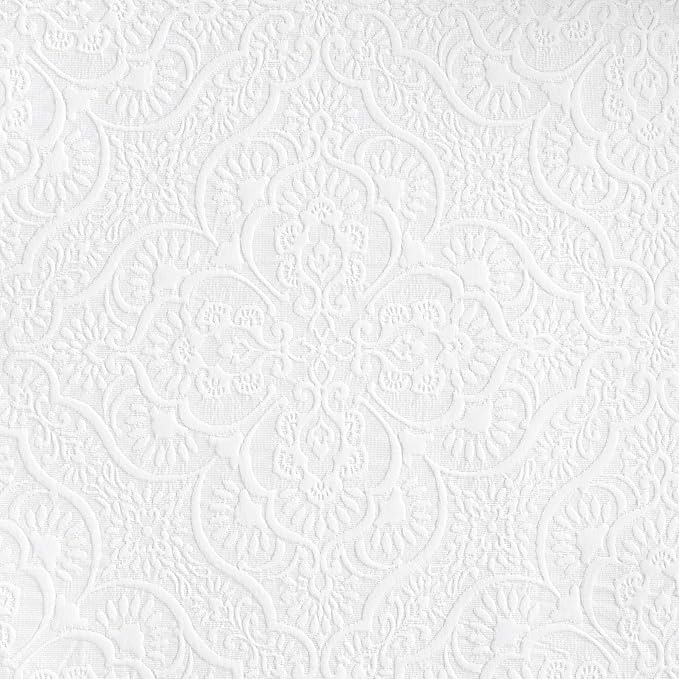 Superior 3 Piece Bedspread Set, Home Bed Decor, Decorative Bed Spread, 2 Pillow Shams, Medium Weight Blanket, Floral Matelasse Coverlet, Bedding Essentials, Enzy Collection, Queen, White