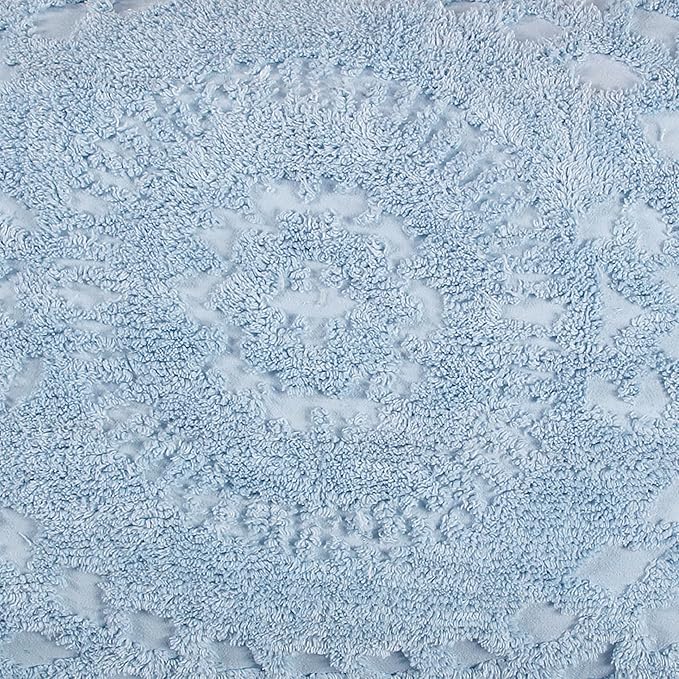 Better Trends 1 Piece Chenille Bedspread King Size 100% Cotton Chenille Bedding Lightweight Medallion Pattern Bedroom Decor Rio Collection