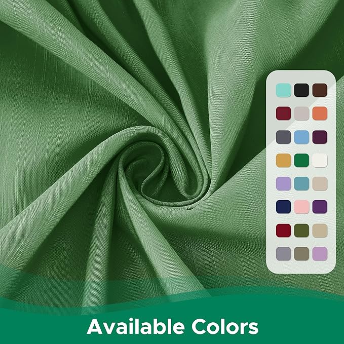 Biscaynebay Wrap Around Bed Skirts for Queen Beds 14" Drop, Sage Adjustable Elastic Dust Ruffles Easy Fit Wrinkle Resistant Silky Luxurious Fabric Machine Washable