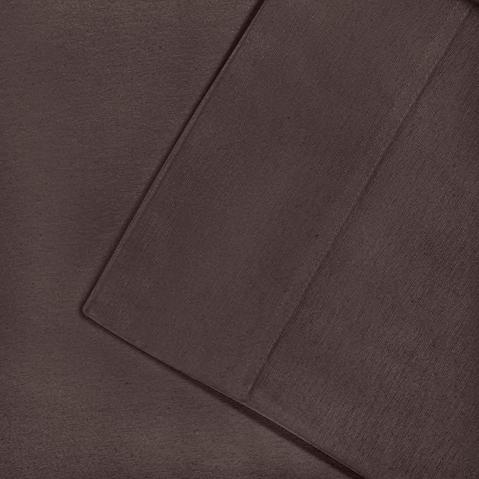 Superior Flannel Cotton Bed Sheet Set, Set Includes: One Flat Sheet, One Fitted Sheet and Two Pillowcases, Breathable, Modern Solid Classic, California King, Charcoal