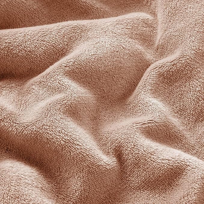 MOONLIGHT20015 Camel Sherpa Blankets Queen Size for Bed - Wholesale Bulk Pack of 9 Sherpa Blankets - Soft Fluffy Throw Blanket for Hotels, Guest Bedroom, 90x90 Inches