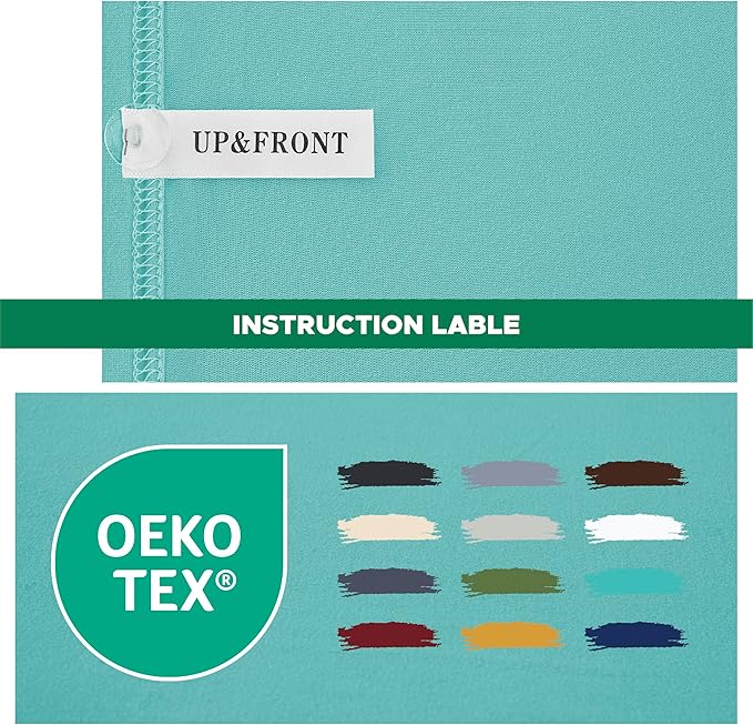 Biscaynebay Decorative Box Spring Cover Queen Size, Aqua Luxurious Jersey Knitting Stretchy Wrap Around 4 Sides Bed Skirt for Home/Hotels, Easy Fit Wrinkle & Fade Free Machine Washable
