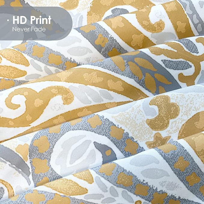Style Quarters Duvet Cover King-Yellow King Size Duvet Cover Set,3PCS Soft Lightweight Boho Bedding Sets,100% Washed Microfiber Duvet Cover with Zipper Closure and Corner Ties for All Season