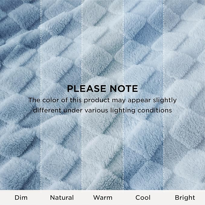 Bedsure GentleSoft King Size Blanket for Bed - Super Soft Cozy Blankets for Women Men Girls, Large Fuzzy Fleece Throw for Bedroom Decor, Light Blue,108x90 Inches