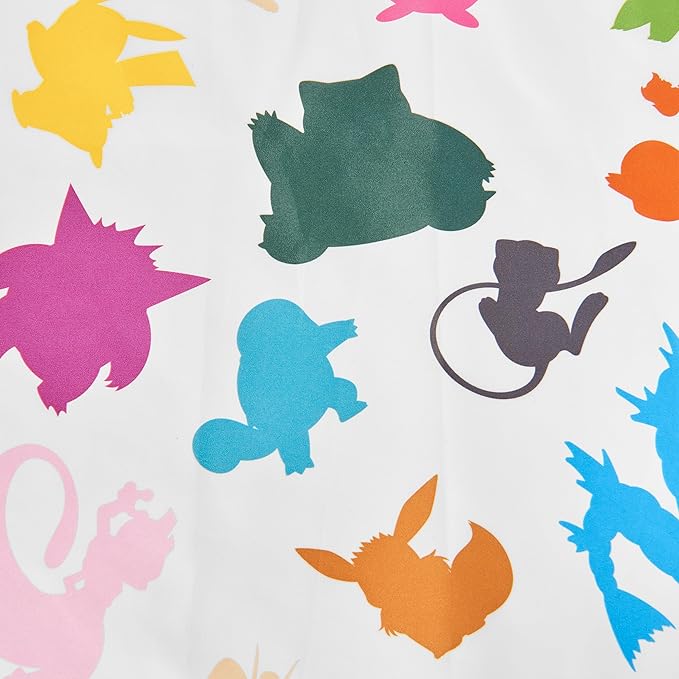 Northwest Pokemon Full Sized Bed in a Bag Set, Pikachu Eevee Charmander Squirtle, Anime Bedding for Kids, Kanto Favorites