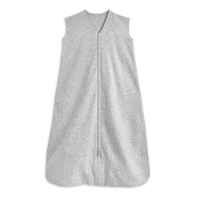 HALO SleepSack, 100% Cotton Wearable Blanket, Swaddle Transition Sleeping Bag, TOG 0.5, Heather Grey, Large, 12-18 Months