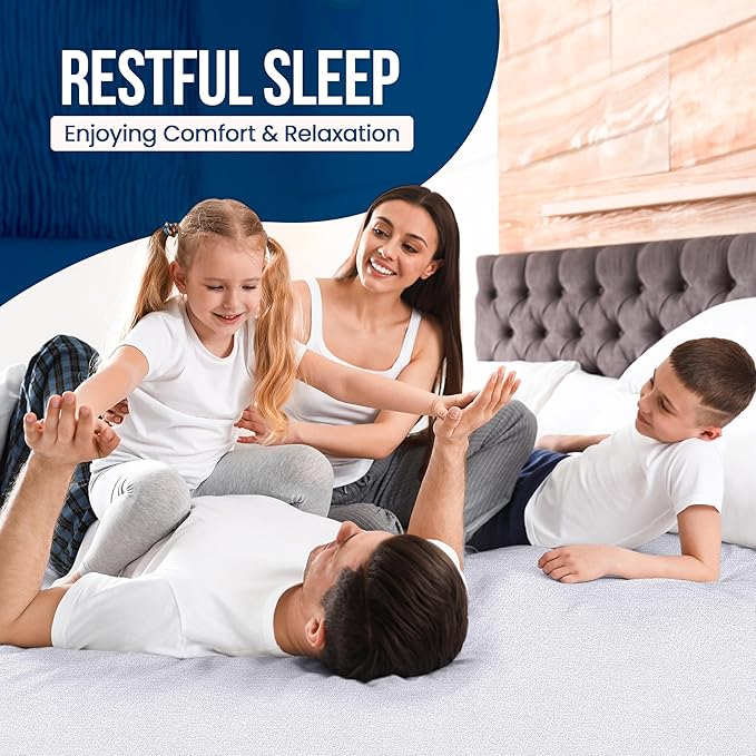 Utopia Bedding Waterproof Mattress Protector Queen Size, Premium 200 GSM Terry Mattress Cover, Soft & Breathable Bed Cover, Fitted Sheet Style with Stretchable Deep Pockets 17" (White)