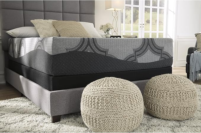Signature Design by Ashley Twin XL Size 1100 11 Inch Hybrid Mattress with Support & Pressure Relief Cooling Gel Memory Foam, Fiberglass Free, Mattress In A Box