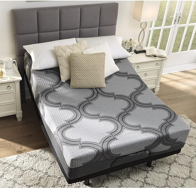 Signature Design by Ashley Twin XL Size 1100 11 Inch Hybrid Mattress with Support & Pressure Relief Cooling Gel Memory Foam, Fiberglass Free, Mattress In A Box