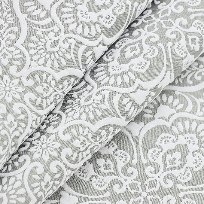 Superior 3 Piece Bedspread Set, Home Bed Decor, Decorative Bed Spread, 2 Pillow Shams, Medium Weight Blanket, Floral Matelasse Coverlet, Bedding Essentials, Enzy Collection, Full, Sage