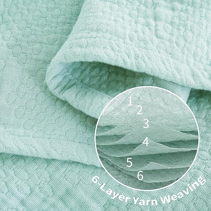 Premium 100% Cotton Blanket – All-Season Soft Breathable Bed Blanket for Twin Size – Lightweight Stylish Textured Throw for Bed– Giftable Cozy Bedding