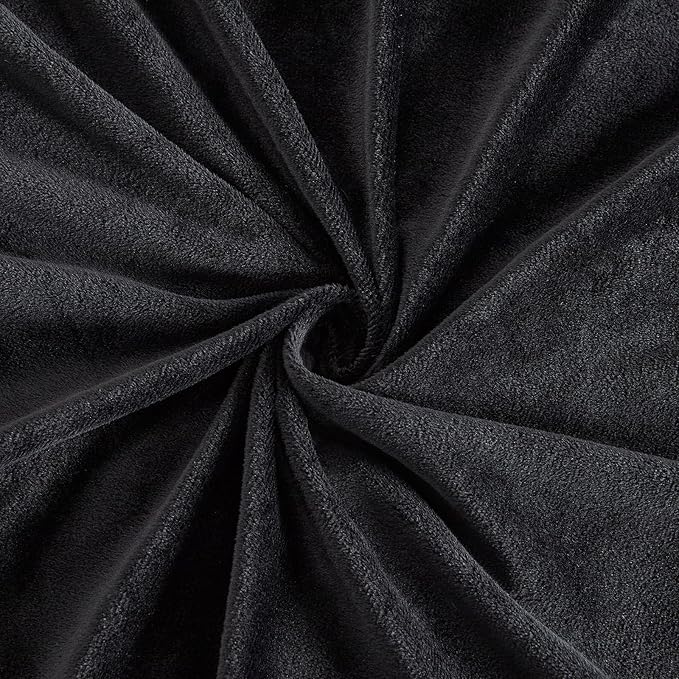 EMME Faux Fur Duvet Cover Twin Size, 2 Pieces Ultra Soft Fluffy Comforter Cover, Cozy Warm for Winter, Luxury Elegant Shaggy Bubble Design Bedding, 1 Duvet Cover & 1 Pillow Shams (Twin, Black)
