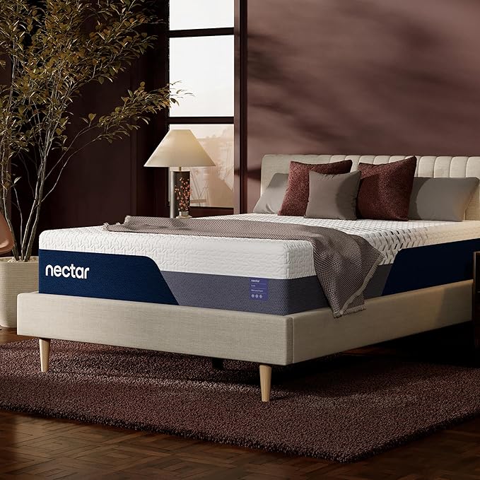 Nectar Luxe 14” Cal King Mattress - Medium Firm - Contouring Memory Foam - Cooling Upgrade - Back Pain Relief -Mattress in a Box - 365-Night Trial & Forever Warranty