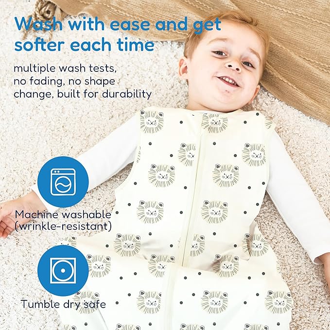 TotAha Toddler Sleep Sack 2T-3T-4T, 0.5 TOG Summer Light Sleeping Sacks, Soft Wearable Blanket Baby Sleep Bag with 2-way Zipper, X-Large