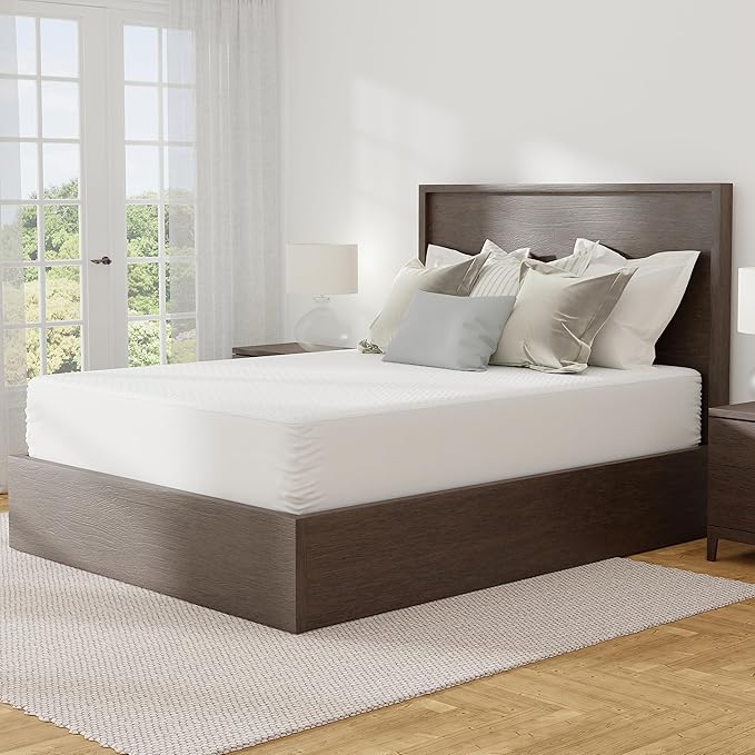 AllerEase Platinum Zip-Off Top Waterproof Mattress Protector Twin Size 360 Degree Zipper Allergen Barrier Temperature Balancing Luxurious Plush Top Separately Machine Washable Mattress Cover (White)