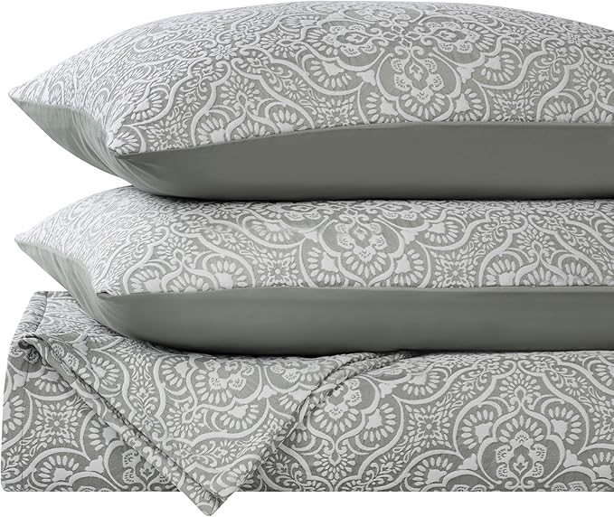 Superior 3 Piece Bedspread Set, Home Bed Decor, Decorative Bed Spread, 2 Pillow Shams, Medium Weight Blanket, Floral Matelasse Coverlet, Bedding Essentials, Enzy Collection, California King, Sage