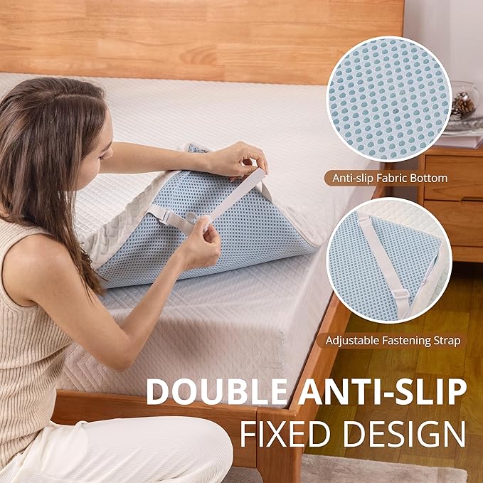 EGO Gel Memory Foam Mattress Topper, 4 Inch Twin with Removable Breathable Soft Cover, Cooling Bed Topper for Comfort Body Support & Pressure Relief, CertiPUR-US Certified