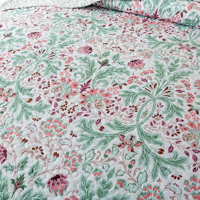 HoneiLife Quilt Set Queen Size - Microfiber Bedspreads for Queen Bed, Reversible Coverlet Lightweight Bedcover Quilt Bedding Sets for Queen Bed