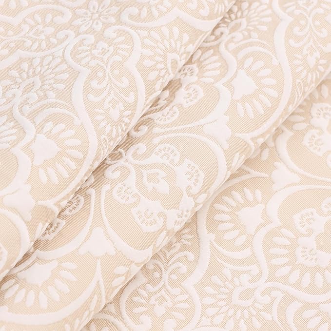 Superior 3 Piece Bedspread Set, Home Bed Decor, Decorative Bed Spread, 2 Pillow Shams, Medium Weight Blanket, Floral Matelasse Coverlet, Bedding Essentials, Enzy Collection, Queen, Ivory