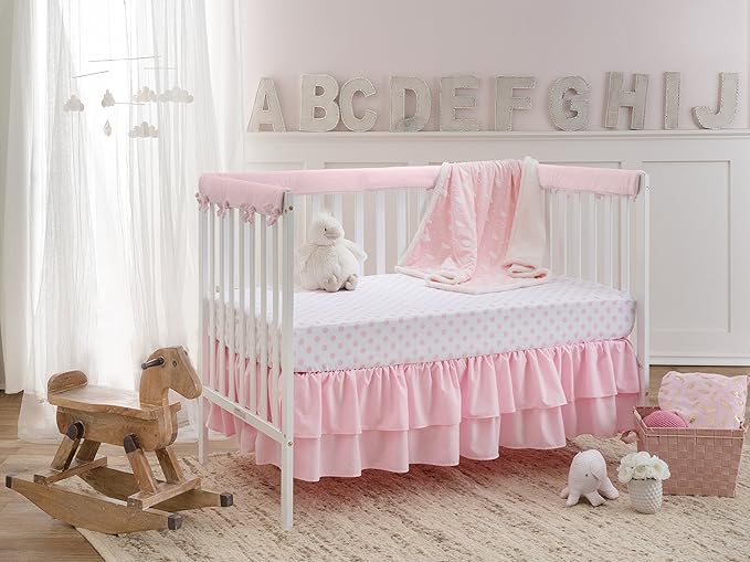 American Baby Company Heavenly Soft Chenille Sherpa Receiving Blanket (30" x 35"), 3D Pink, Warm and Cozy for Boys and Girls, Ideal for Baby Carrier, Stroller, and Travel